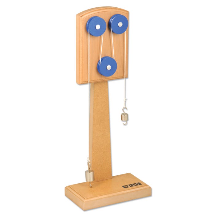 Eisco Simple Machine Pulley Model, 6-1/2 x 3-1/2 x 16-1/4 Inches, Particle Board