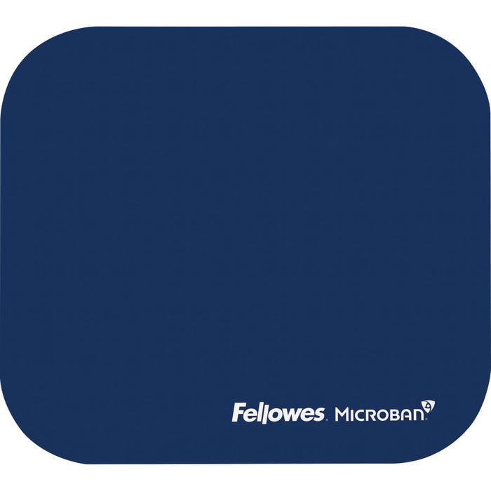 Fellowes Non-Skid Mouse Pad with Microban, 8 x 9 Inches, Blue