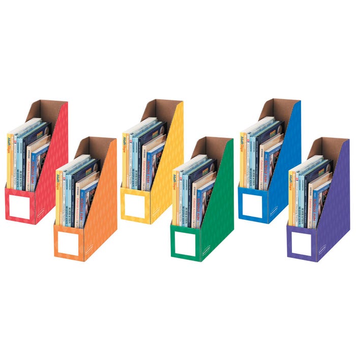 Bankers Box Magazine File, Assorted Primary and Secondary Colors, Pack of 6