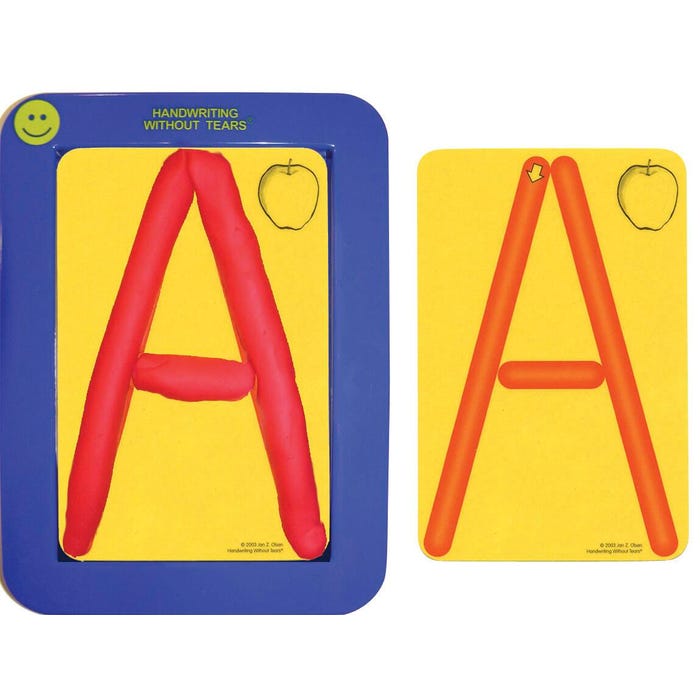 Handwriting Without Tears Pre-Writing Roll-A-Dough Letters and Numbers Set, 4 x 6 Inches, Plastic