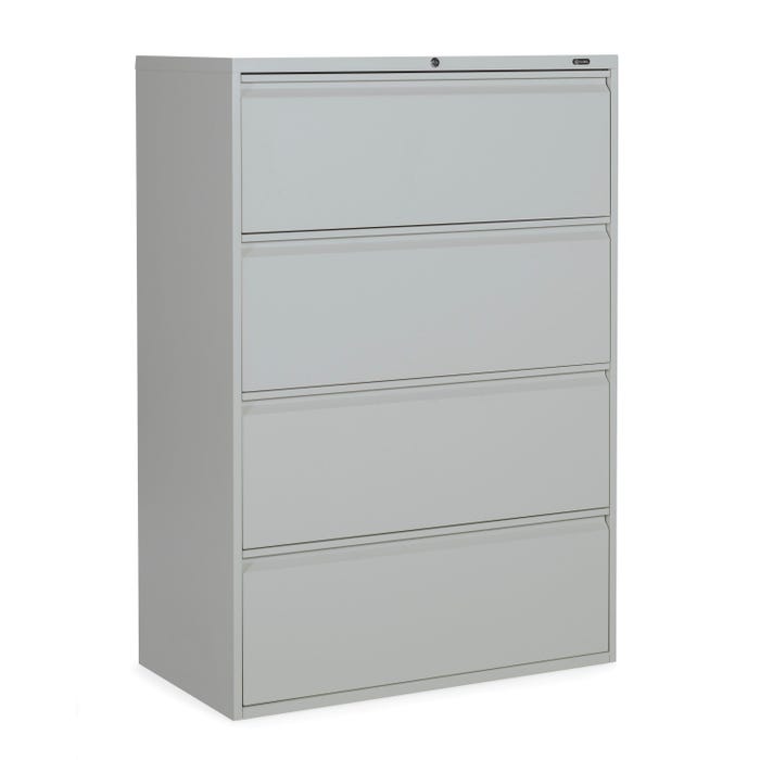 Global Industries 1900 Series 4-Drawer Lateral File Cabinet, 36 x 19-1/4 x 51-7/8 Inches