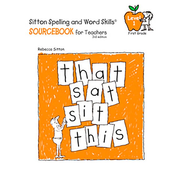 Sitton Spelling Sourcebook for Teacher, Grade 1, Set of 1 Book and 5 Posters