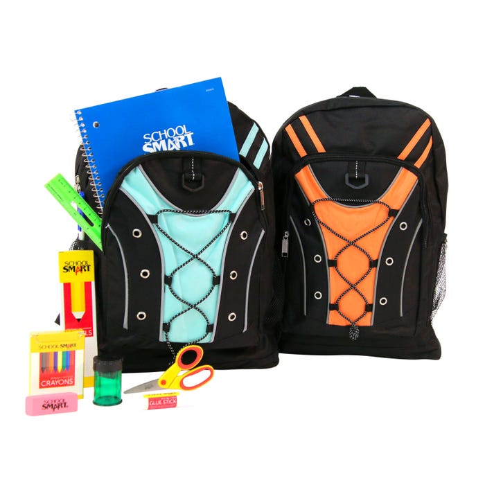 Kits for Kidz Junior High Style Backpack of School Supplies Kit, Grades 6 to 12