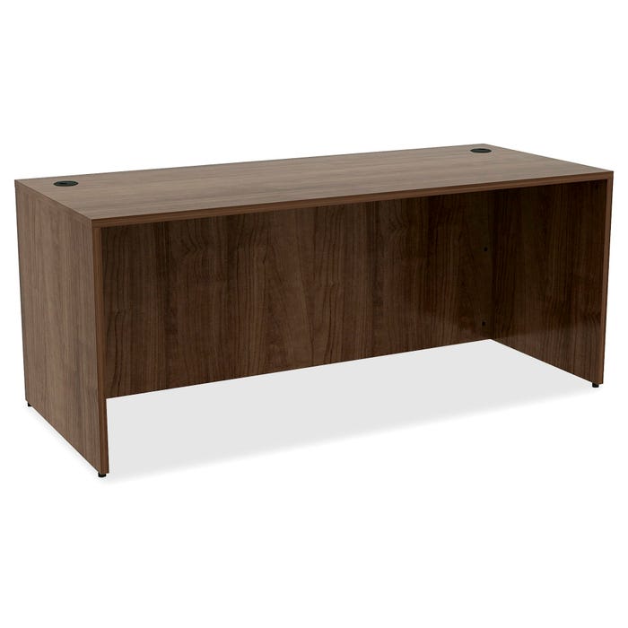 Lorell Laminate Desk, 72 x 30 x 29-1/2 Inches, Walnut