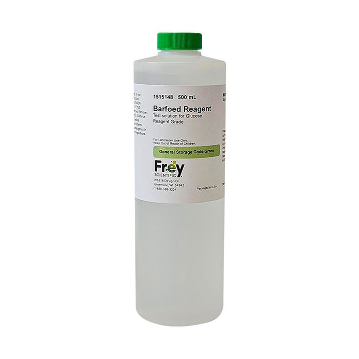 Frey Scientific Barfoed Reagent, Reagent Grade, 500 mL