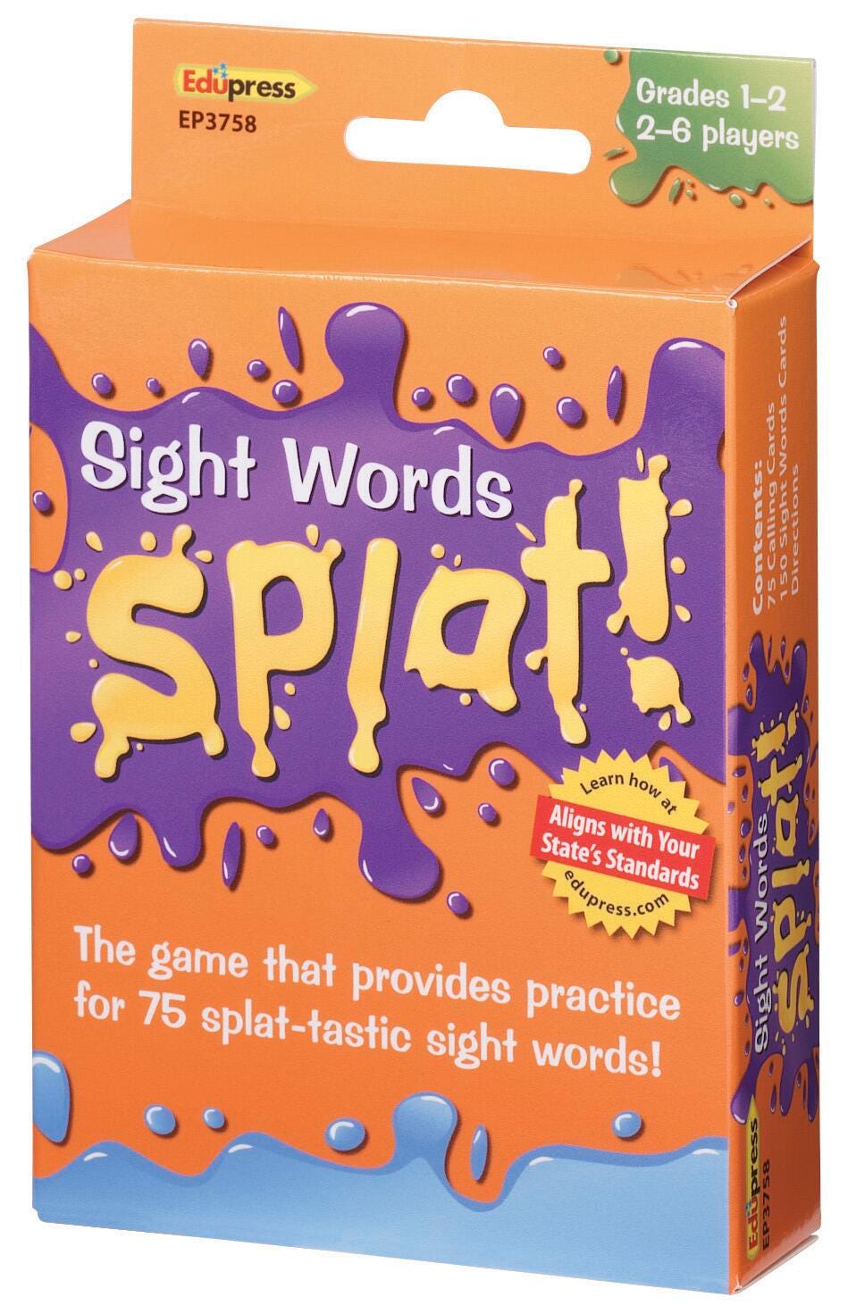 Teacher Created Resources Sight Word Splat! Game, Grades 1 to 2 1435935