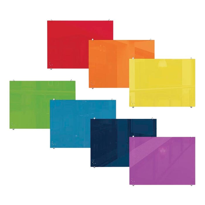 MooreCo Visionary Magnetic Glass Board