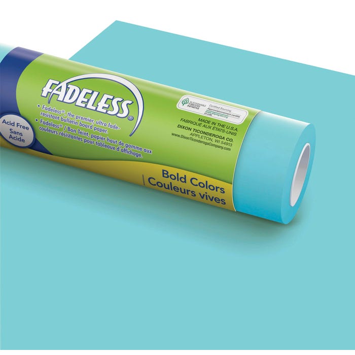 Fadeless Paper Roll, Lite Blue, 48 Inches x 50 Feet
