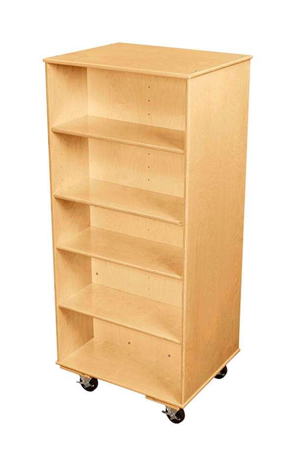 Classroom Select Medium Mobile Storage with Double Side Bookcase, 29-1/2 x 24 x 67 Inches 1587697