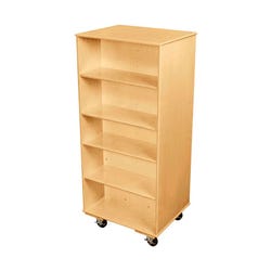 Classroom Select Medium Mobile Storage with Double Side Bookcase, 29-1/2 x 24 x 67 Inches 1587697