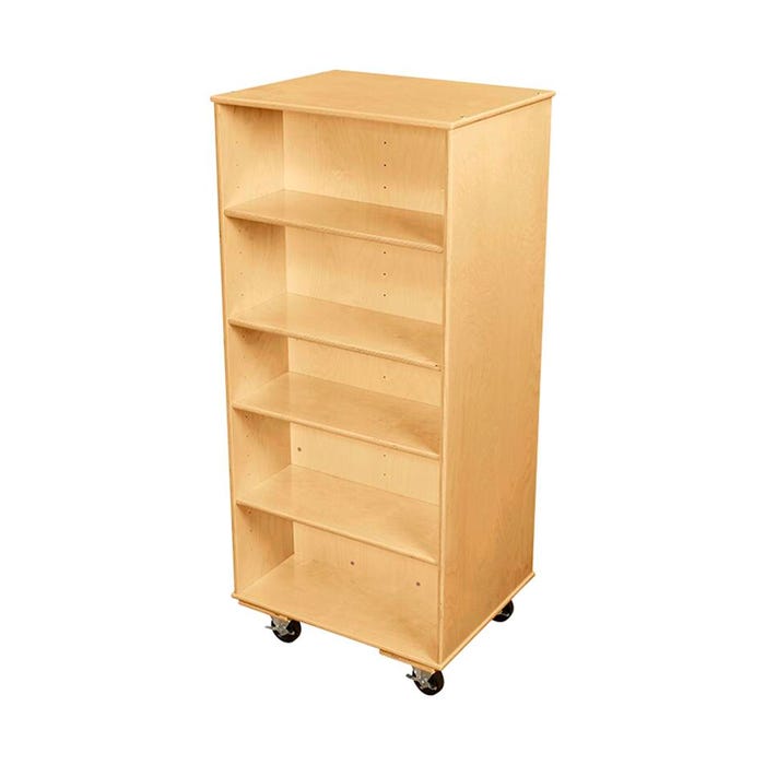 Classroom Select Medium Mobile Storage with Double Side Bookcase, 29-1/2 x 24 x 67 Inches