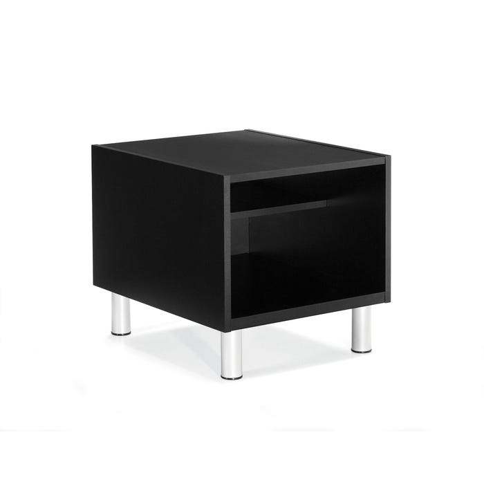 Global Industries Citi End Table, Laminate Top, 20 X 24 X 20 Inches, Black