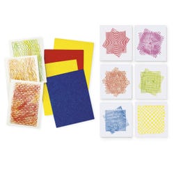 Roylco Rubbing Plates, Assorted, Set of 10