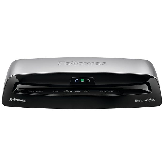 Fellowes Neptune3 125 Laminator with 10 Pouch Starter Kit, 12-1/2 Inch Throat, 3 to 7 Mil, Black