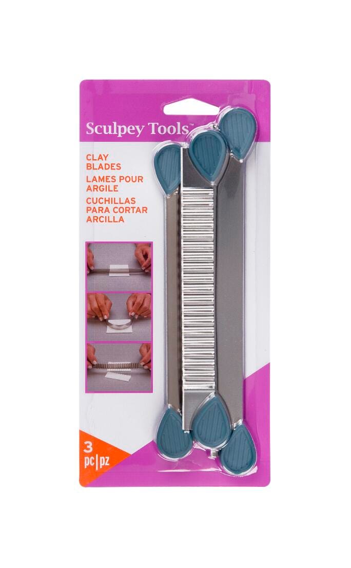Image for Sculpey Flexible Super Slicer, Assorted Blades, Set of 3 from School Specialty
