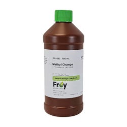 Frey Scientific Methyl Orange, 0.1% Aqueous, Lab Grade, 500mL