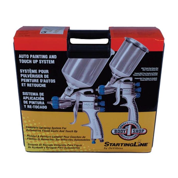 Devilbiss HVLP StartingLine Touch up Gravity Spray Gun Kit