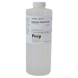 Frey Scientific Sodium Hydroxide, 1.0 Molar Solution, 500 mL 1430295