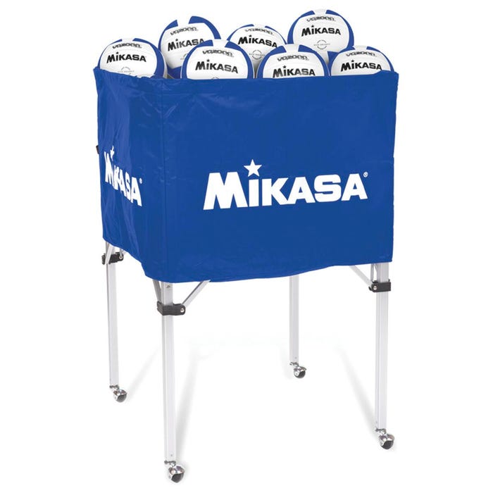 Mikasa Collapsible Ball Cart with Carry Bag, 25 x 25 x 40 Inches, Royal Blue