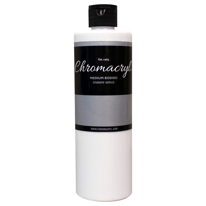 Chromacryl Students' Acrylics, White, Pint