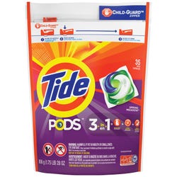 Tide Pods Spring Meadow Detergent, Powder, Spring Meadow Scent, Count 35, Case of 4, Item Number 2027051