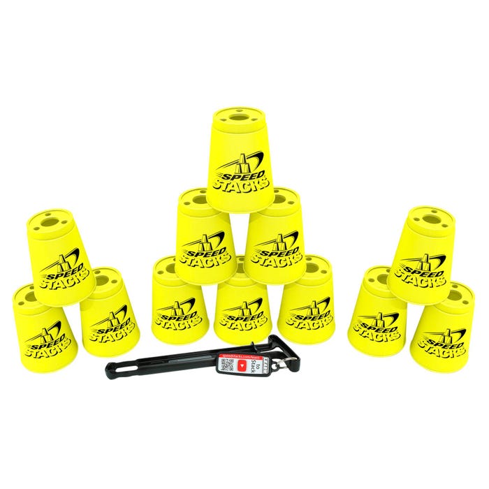 Speed Stacks Cups, Neon Yellow, Set of 12