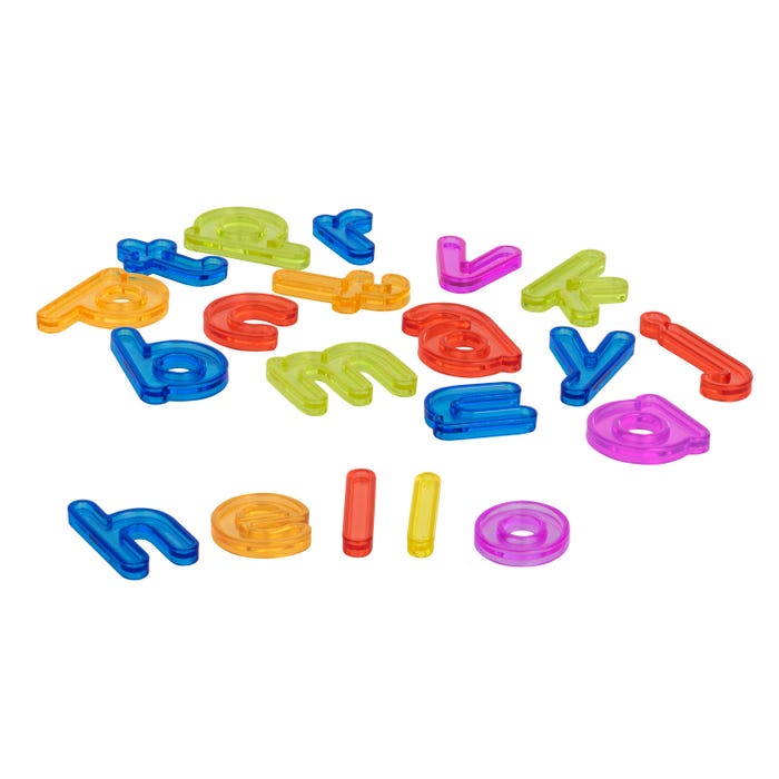 Miniland Translucent Lowercase Letters, Set of 76