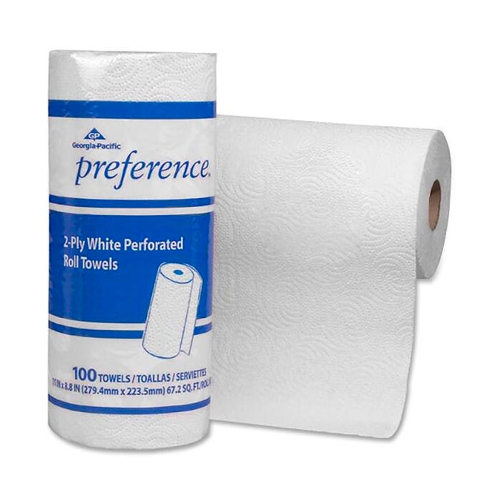 Georgia Pacific Household Towels, White, Case of 30