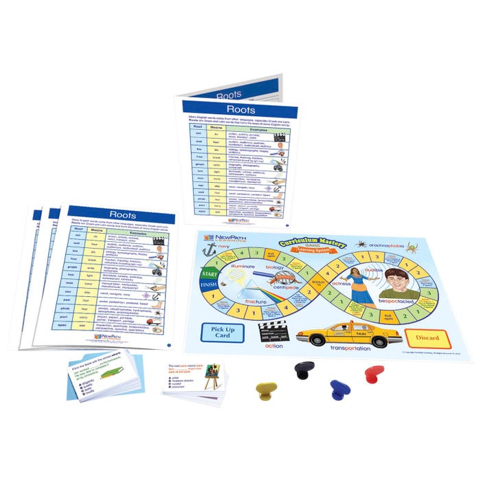 NewPath Learning Root Words Learning Center Game, Grades 6 to 8