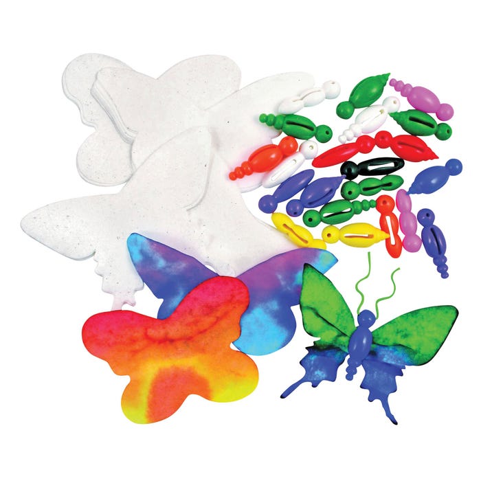 Roylco Butterfly Ornaments Kit, Set of 75