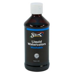 Sax Liquid Washable Watercolor Paint, 8 Ounces, Brown, Item Number 1567847