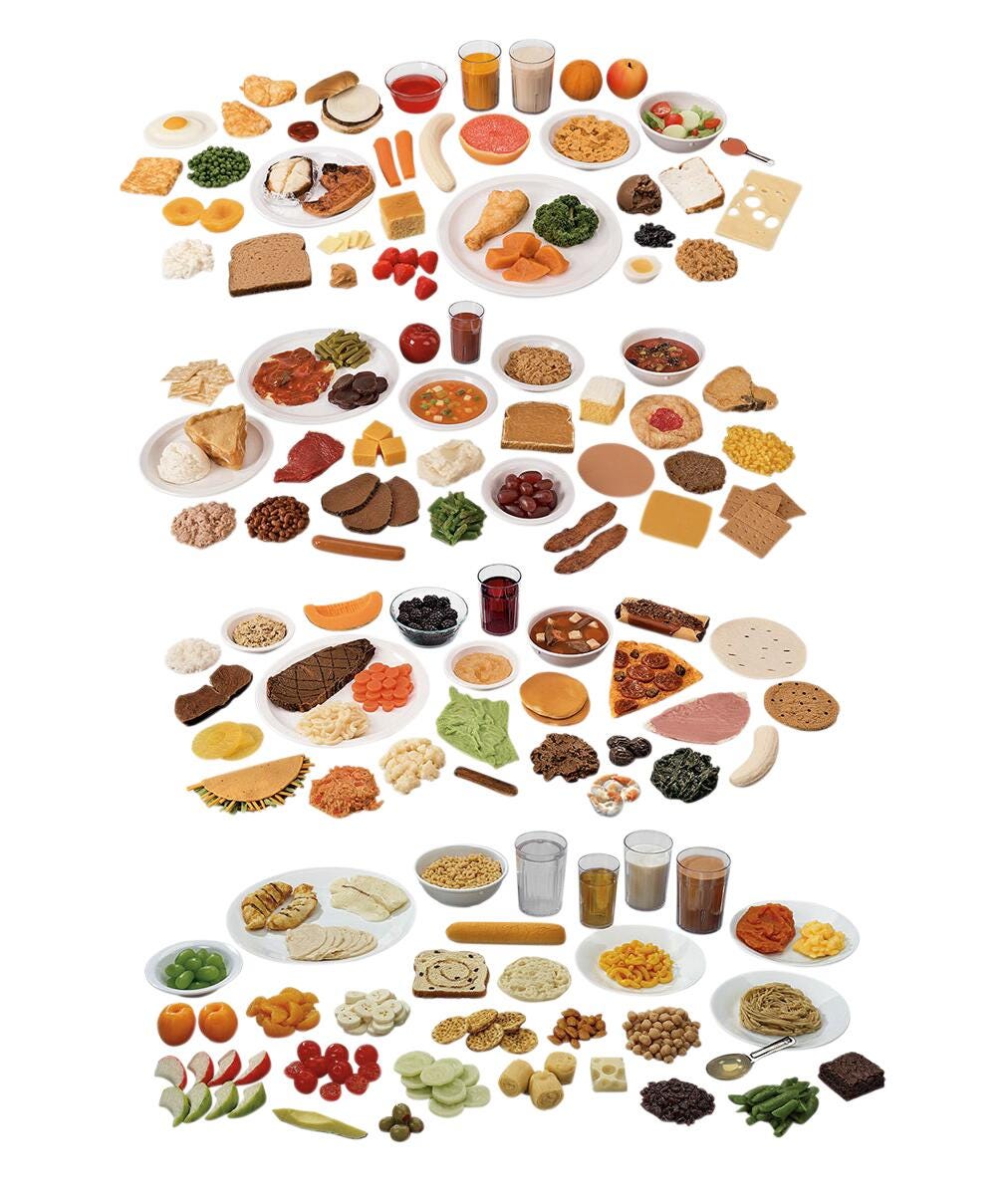 Nacso Combined Food Replica Pack, Set of 110