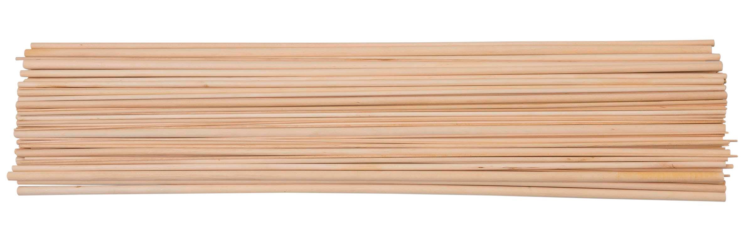 Creativity Street Natural Wood Dowels, 0.25 x 12 Inches, Pack of 12, Item Number 409234
