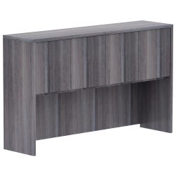 Image for Classroom Select Laminate Hutch with Doors, 59 x 14-3/4 x 36 Inches, Weathered Charcoal from School Specialty