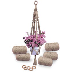 Pepperell Braiding Macrame Plant Hanger Kit