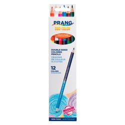 Image for Prang Duo Colored Pencils, Assorted Colors, Set of 6 from School Specialty