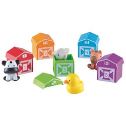 Learning Resources Peekaboo Learning Farm, Assorted Colors, Set of 10 2028140
