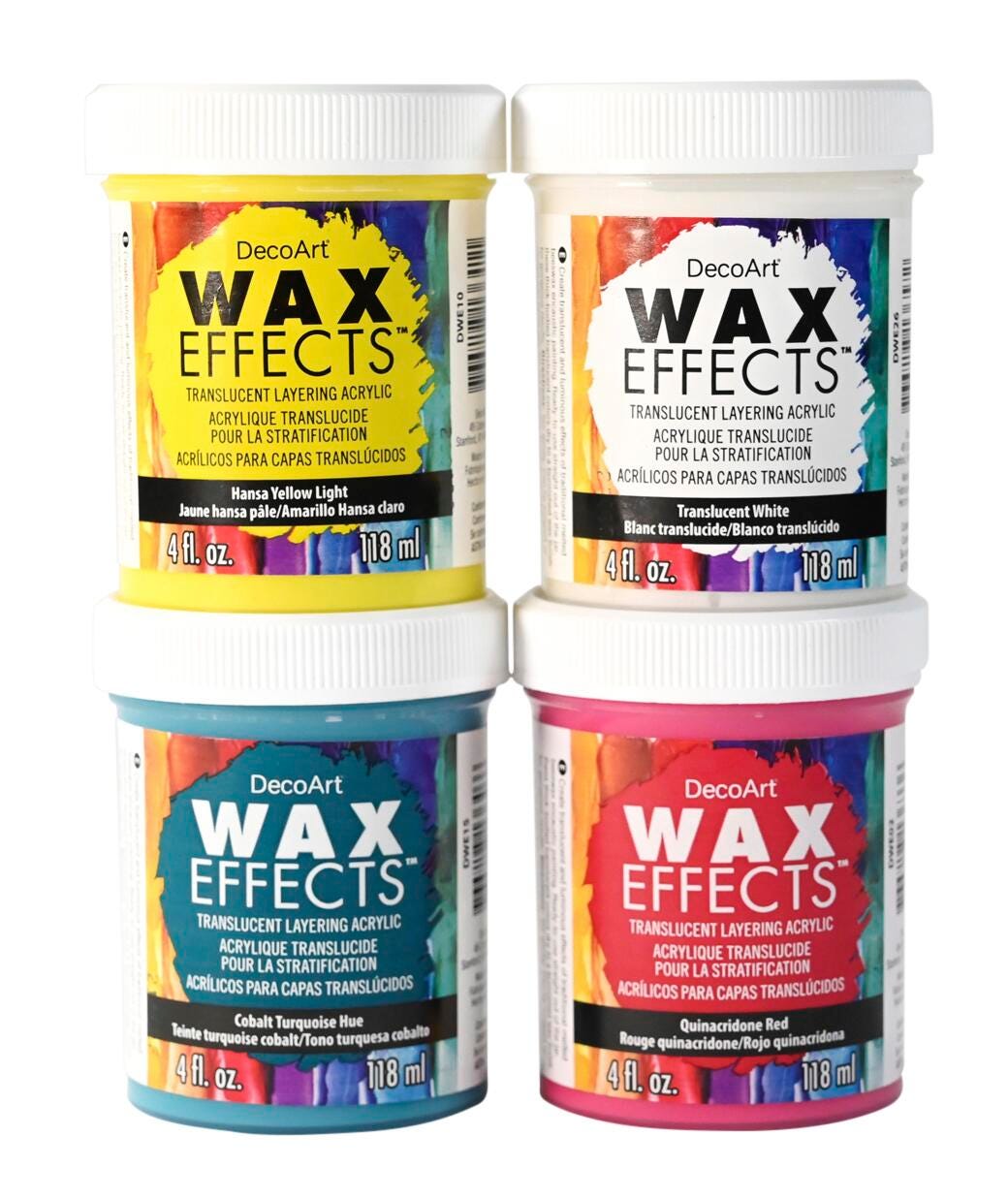 DecoArt Wax Effects, Assorted Primary Colors, Set of 4 Item Number 2135320
