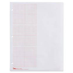 Geyer Instructional Graph Paper, 8-1/2 x 11 Inch, 3- Quadrant, Pack of 500