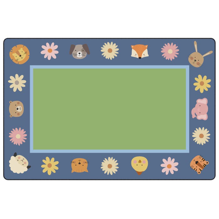 Childcraft Animal Friends Border Carpet, Rectangle