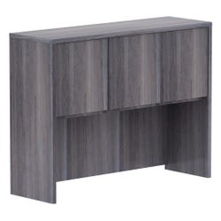 Image for Classroom Select Laminate Hutch with Doors, 47-1/4 x 14-3/4 x 36 Inches, Weathered Charcoal from School Specialty