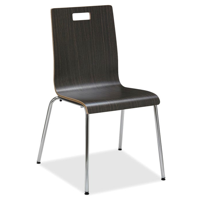 Lorell Bentwood Cafe Chair, 21 x 20-1/2 x 34 Inches, Espresso, Set of 2