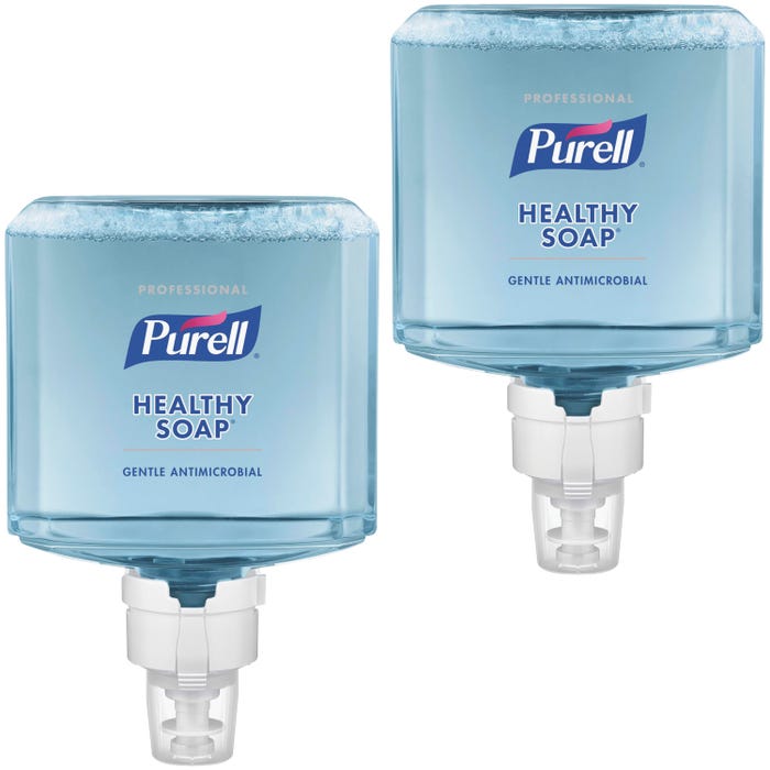 Purell ES8 Antimicrobial Healthy Soap Foam Refills, 1200 mL, Light Fragrance, Pack of 2