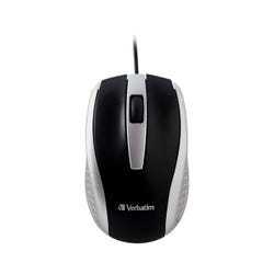Verbatim Corded Notebook Optical Mouse, Silver 2136008