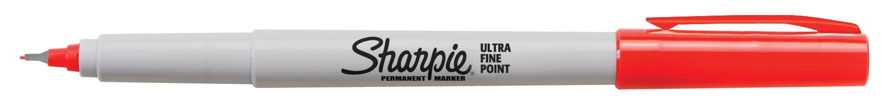 Image for Sharpie Permanent Markers, Ultra Fine Point, Red, Pack of 12 from School Specialty
