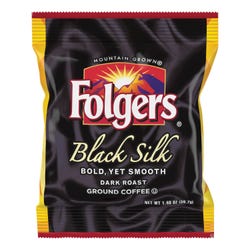Folgers Black Silk Ground Coffee Fraction Pack, 1.4 oz, Pack of 40, Item Number 1563735