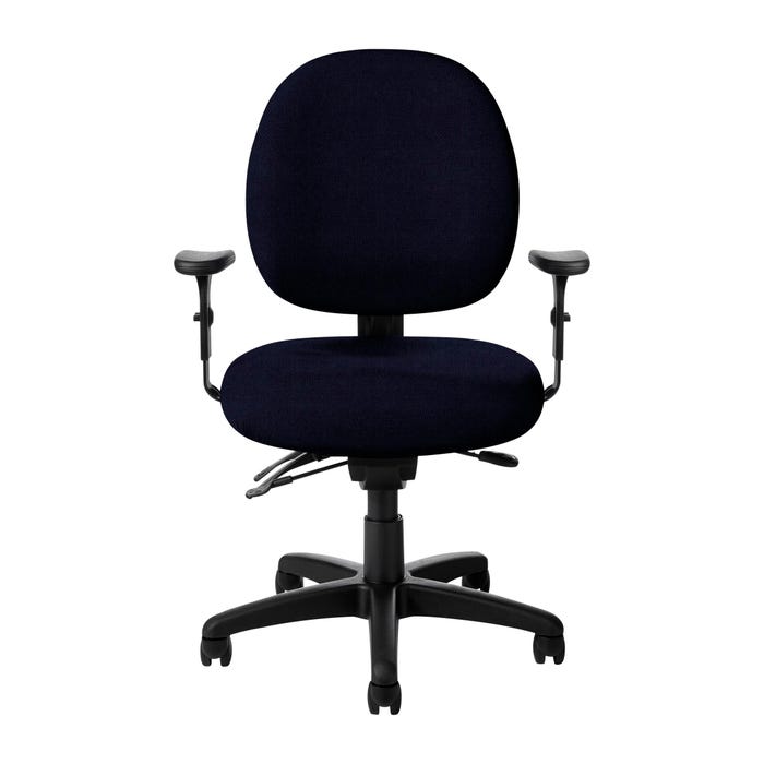 Office Master PA57/KR21 Low Back Executive Task Chair, 25 x 21-1/8 x 43 Inches, Navy