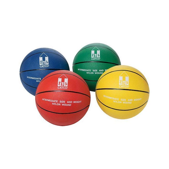 CATCH Basketballs, Size 6, Assorted Colors, Set of 4