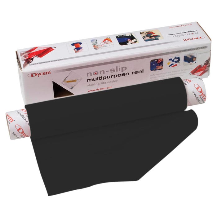Dycem Non-Slip Material Roll, 8 Inches x 6-1/2 Feet, Black