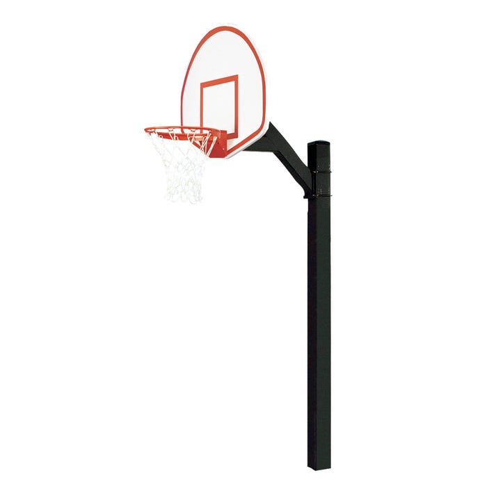 Bison Ultimate Jr Outdoor Basketball Playground System, 54 x 35 Inch Aluminum Backboard, 1/8 Inch Diameter Pole
